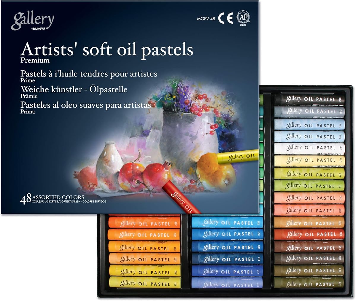 Mungyo Gallery Soft Oil Pastels (48 Pieces)|Multicolor Amazon sale