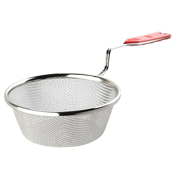 Kuber Industries Stainless Steel Deep Fry Strainer For Kitchen - 6 No. Oil Cooking Jhara/F Amazon sale