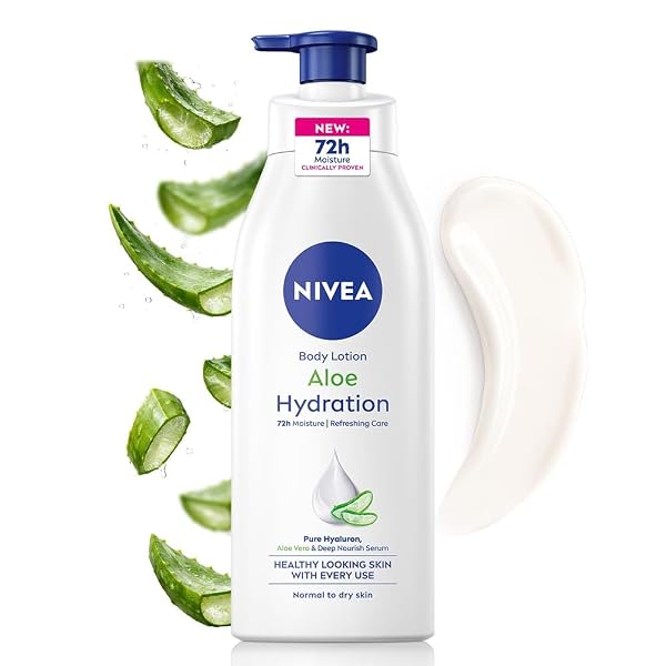 NIVEA Aloe Hydration Body Lotion, 400ml | 72H Moisturization | With Deep Moisture Serum & Amazon sale