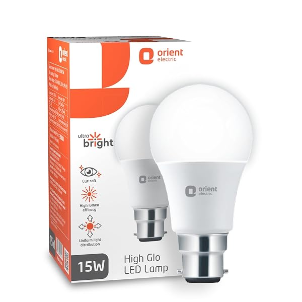 Orient Electric 15W High Glow LED bulb| 180-degree wide beam angle| Voltage surge protecti Amazon sale