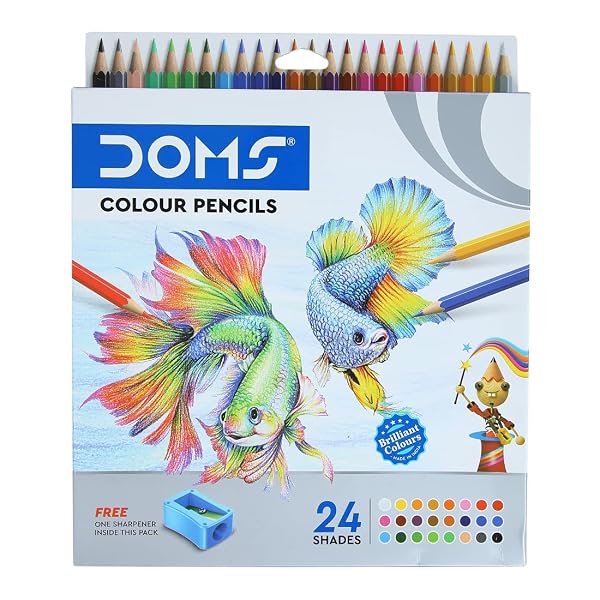Doms Soft Core Colour Pencil Set for Kids, Standard (Multicolour) Amazon sale