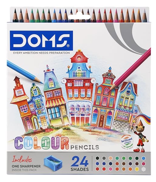 DOMS Fsc 24 Shades Colour Pencil Amazon sale