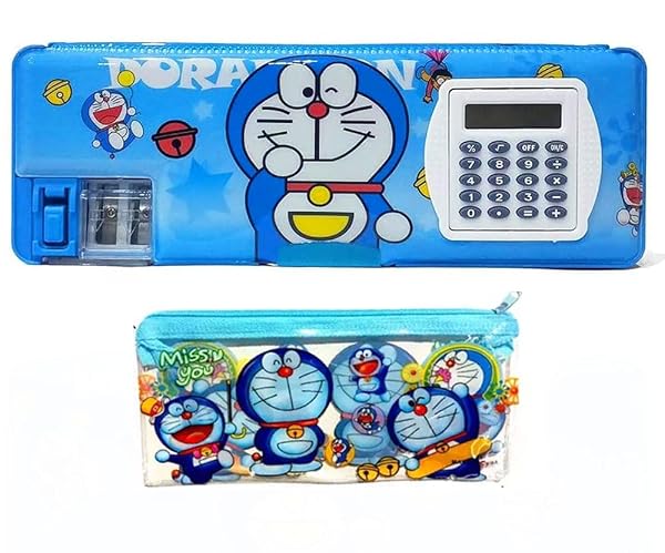 Calculator Geometry Box for Kid with Dual Sharpener Pencil Case, Pencil Box for Kids Dual Amazon sale