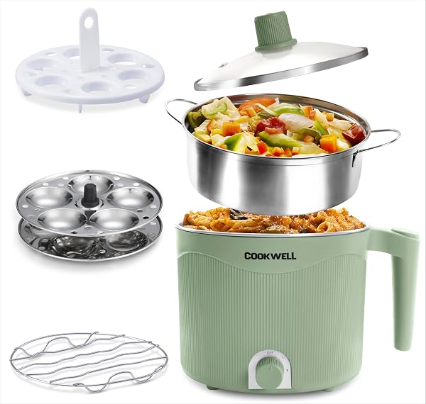 Cookwell Multipurpose Cook Kettle With 1.5L Steel Inner Pot (600W) Amazon sale