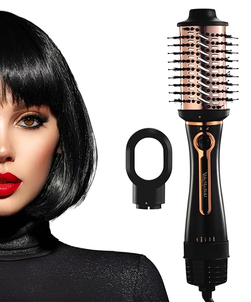 Urban yog MakeMeeBold 3-in-1 Hot Air Brush| 1.5-inch Barrel | Hair Dryer Hair Straightener Amazon sale