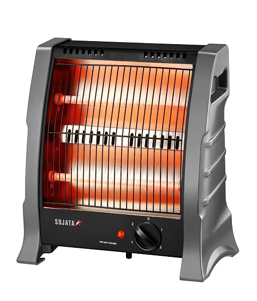 Sujata Room Heater for Bedroom, 2 Years Warranty, Heater for Room in Winter, 2-Rod Quartz Amazon sale
