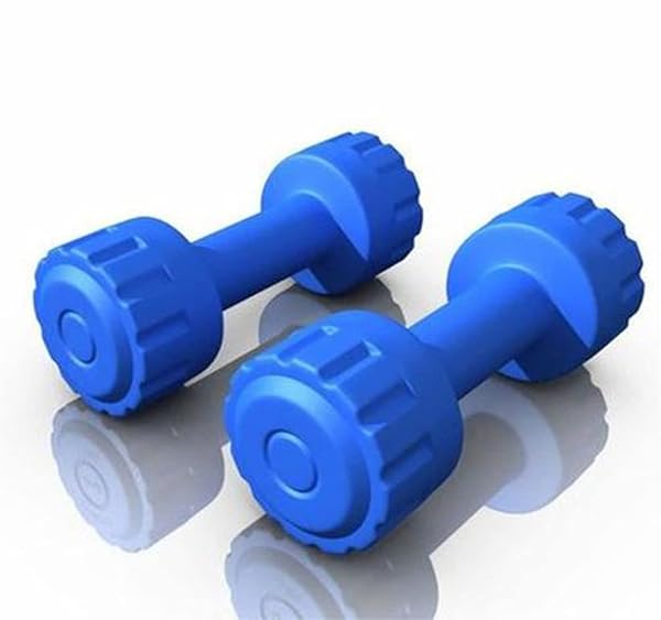 Protoner Pair of 1 kg Each PVC Dumbbells Set Blue Amazon sale