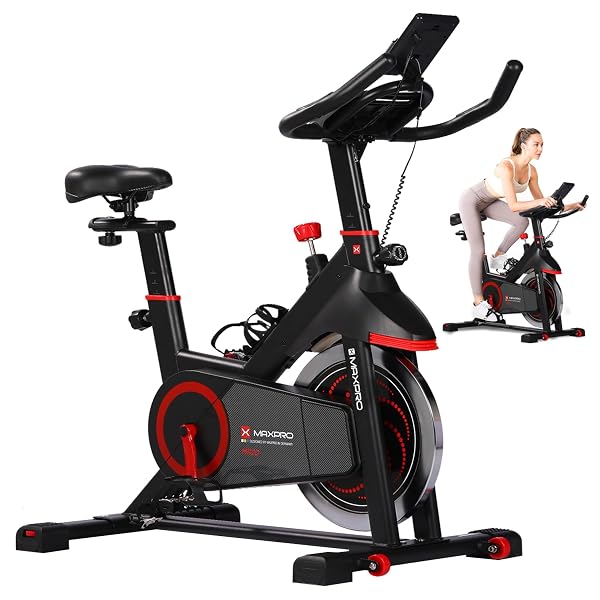 MAXPRO MP20 Spin Bike | Exercise Cycle for Home | 120KG Capacity | 8KG Flywheel | Adjustab Amazon sale