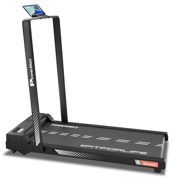 PowerMax Fitness Walkpad 3HP Compact Motorized Treadmill for Home-Office Use with Remote C Amazon sale