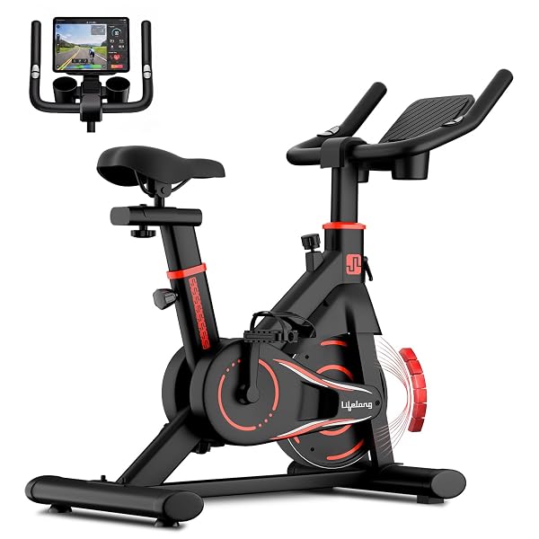 Lifelong Magnetic Spin Fitness Bike | 8kg Flywheel | 9-Level Adjustable Resistance | Heart Amazon sale