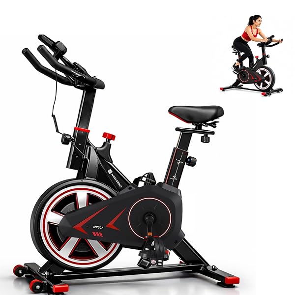 MAXPRO MP007 Spin Bike | Exercise Cycle for Home | 100KG Capacity | 8KG Flywheel | Adjusta Amazon sale