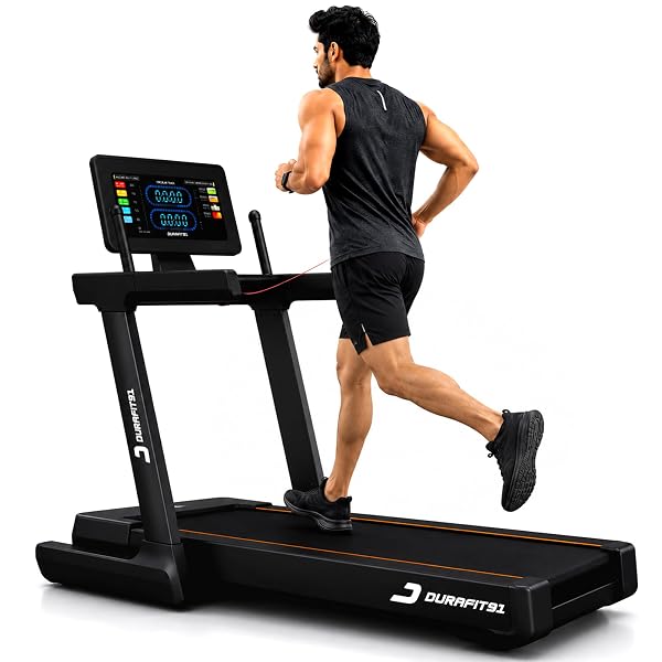 Durafit91™ Turbo | 7HP Peak BLDC Motorized Treadmill | 25 Level Auto Incline | Home Cardio Amazon sale