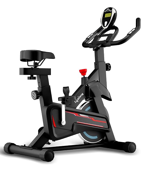 Lifelong Fit Pro Spin Fitness Bike for Home Cardio Workout with 7 KG Flywheel, Adjustable Amazon sale
