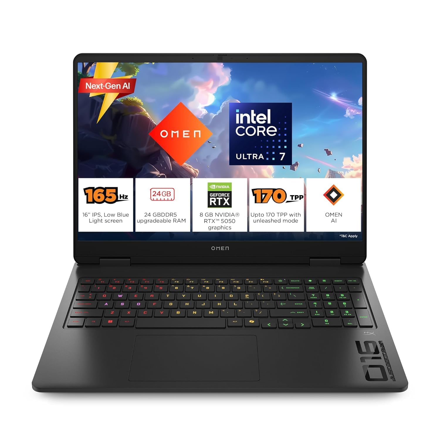 HP Omen 16, Intel Core Ultra 7 255H, RTX 5050 8GB (24GB/1TB, 2K 165Hz) Amazon sale