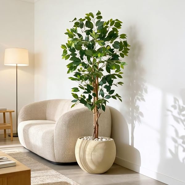 MASON HOME Artificial Grove Ficus Plant Without Pot - 5 Feet | Realistic Plant - Trees - F Amazon sale