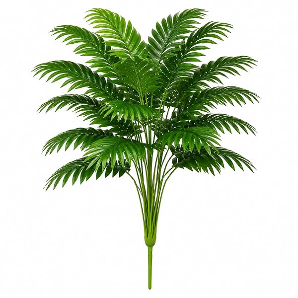 Eden Artificial Areca Palm Leaves 18 Heads Bunch for Home Decor Large Green Fake Palm Plan Amazon sale