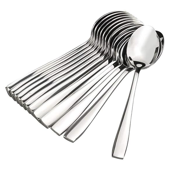 Parage Stainless Steel Spoons Set of 12, Dinner Spoon Length 16cm, Food Grade Silverware f Amazon sale