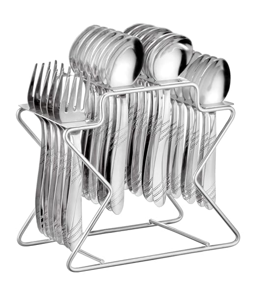 Parage Miracle Stainless Steel Cutlery Set of 25, Contains, Dinner Spoons Set of 6, Tea Sp Amazon sale