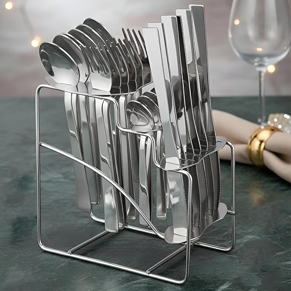 Parage Fantasy Stainless Steel Cutlery Set - Set of 25 (Contains: 6 Table Spoons, 6 Tea Sp Amazon sale