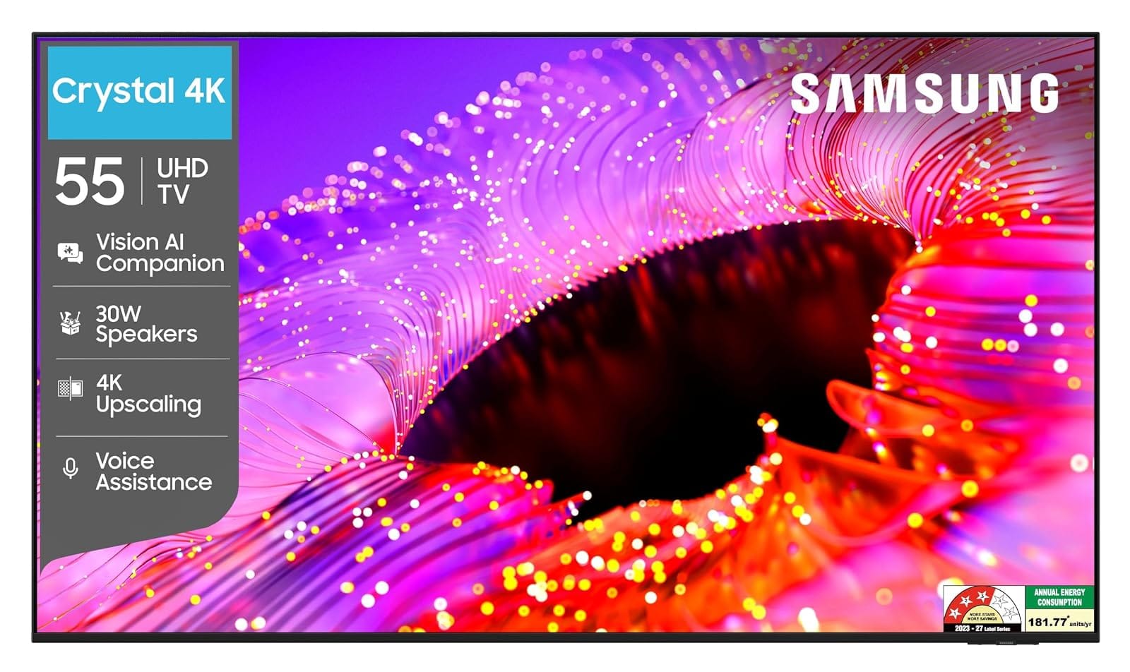 Samsung 55 inches Crystal UHD 4K Samsung Vision AI Smart TV UA55UE85AHULXL Amazon sale