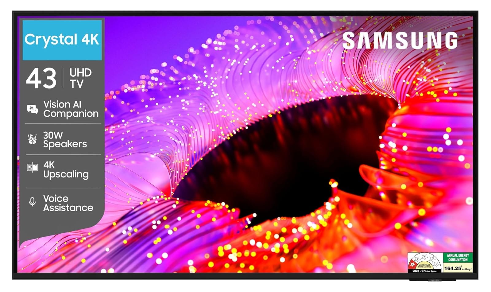 Samsung 43 inches Crystal UHD 4K Samsung Vision AI Smart TV UA43UE86AHULXL Amazon sale