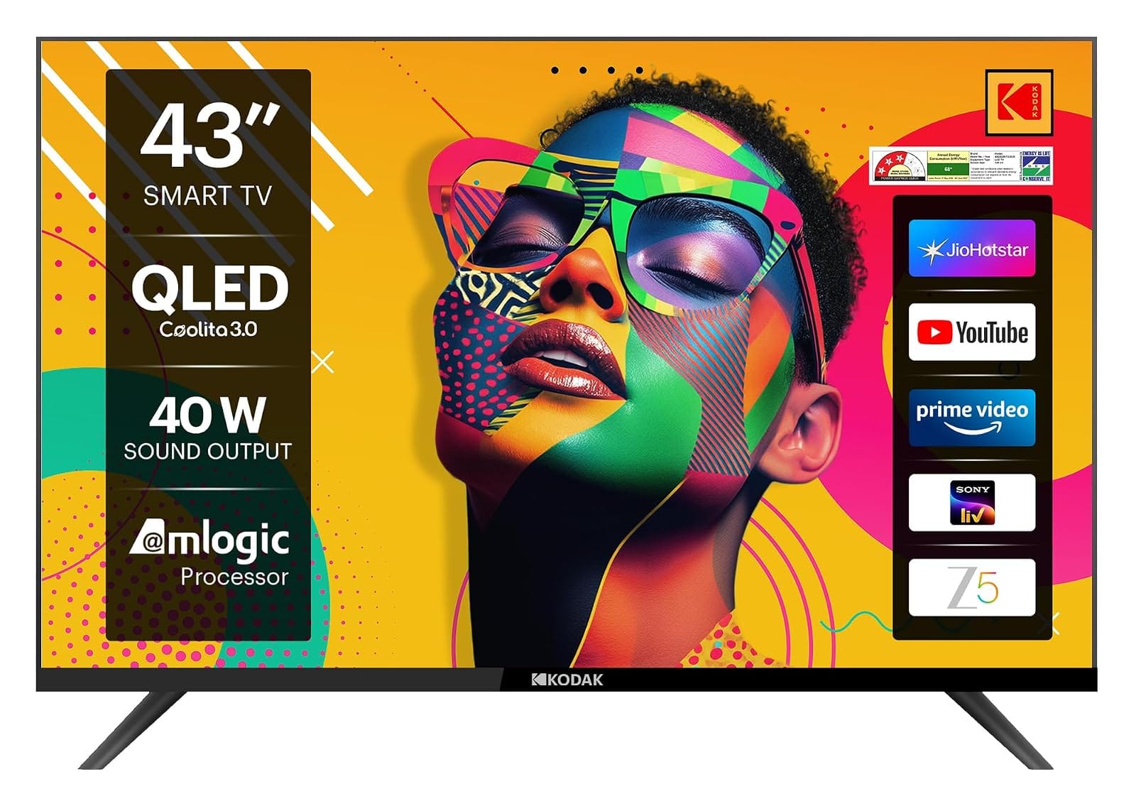 Kodak QLED SE 108 cm (43 inch) QLED Full HD Smart Linux TV 2025 Edition Amazon sale