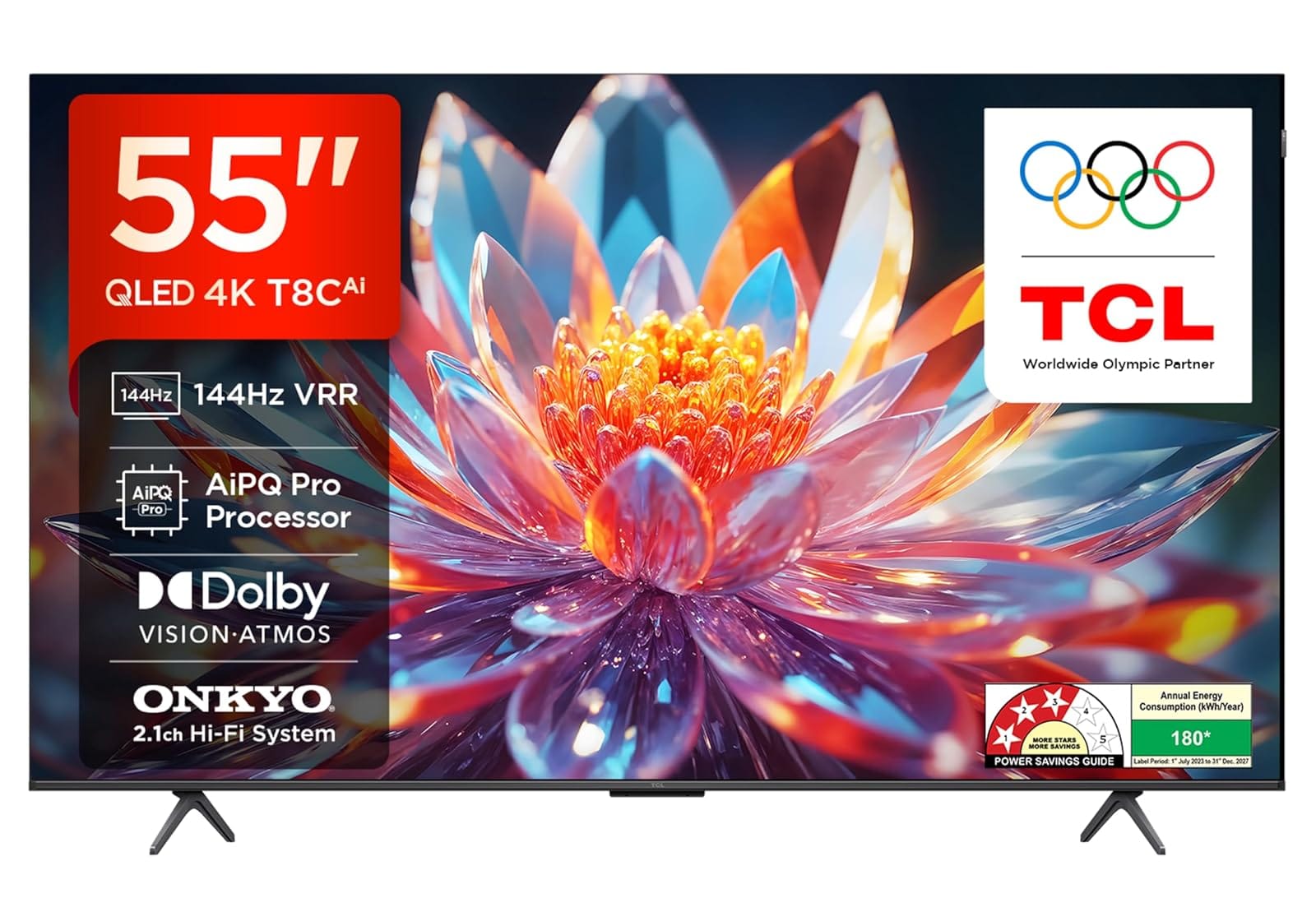 TCL 139 cm (55 inches) 4K Ultra HD Smart QLED Google TV with 120Hz Refresh Rate Amazon sale