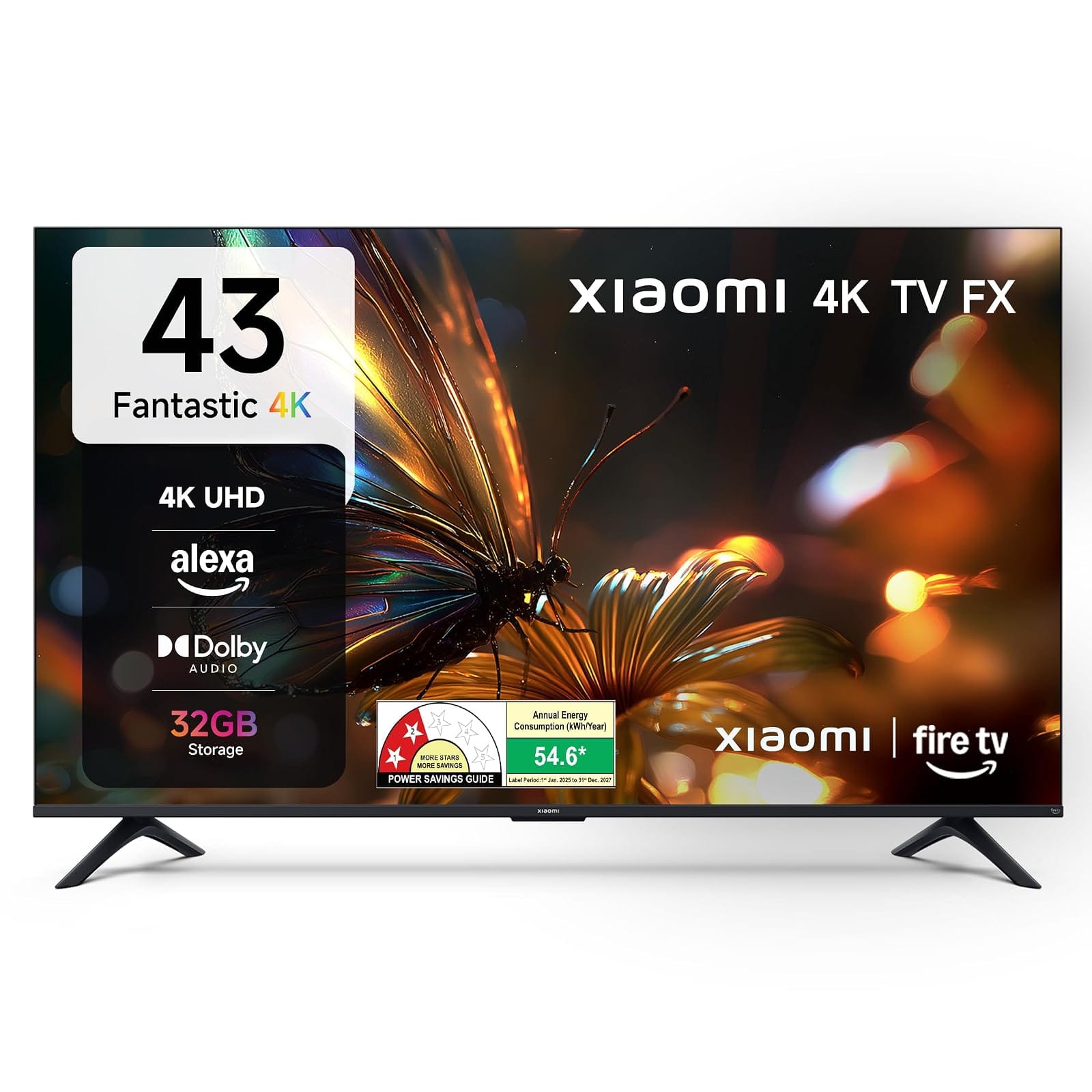 Xiaomi 108 cm (43 inch) FX Ultra HD 4K Smart LED Fire TV L43MB-FIN Amazon sale