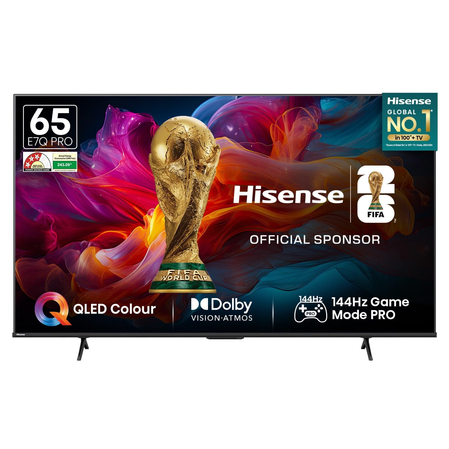 Hisense 164 cm (65 Inches) 4K Ultra HD Smart QLED TV with Dolby Vision Atmos Amazon sale