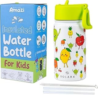 SOLARA Amazi Kids Insulated Water Bottle for Kids 450ml, Kids Water Bottle, Sipper Bottle  Amazon sale