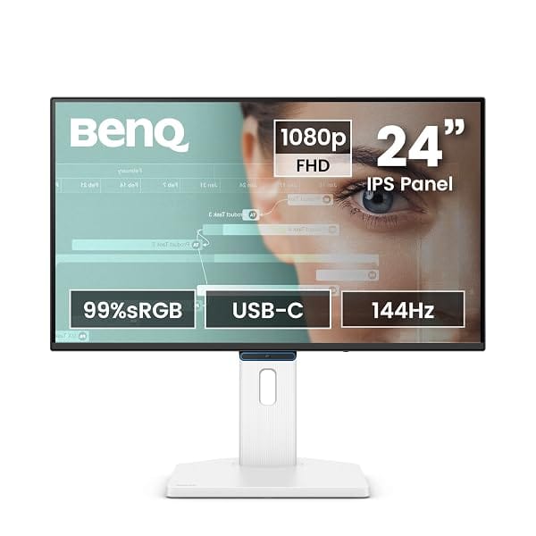 BenQ GW2490TC 24 inch IPS 144Hz FHD Eye-Care Monitor, 99% sRGB, 1500:1 CR, USB-C 20W, 2Wx2 Speakers Amazon sale