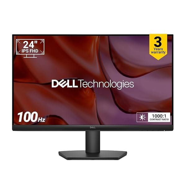 Dell SE2425HM 24 inch/60.96cm FHD Monitor, Ultra-Thin Bezels, 100Hz IPS Panel, 5 ms Response Amazon sale