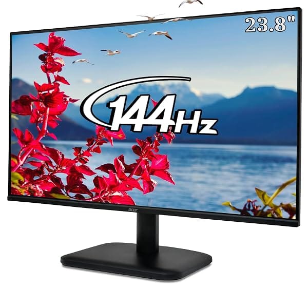Acer EK240Y P6 23.8 Inch IPS Full HD Backlit LED Monitor, 144Hz Refresh Rate, 1MS VRB Amazon sale