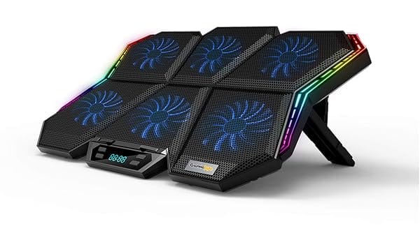Cosmic Byte Meteoroid RGB Laptop Cooling Pad with 6 Fans, Upto 17 inch Laptops (Black/Blue) Amazon sale