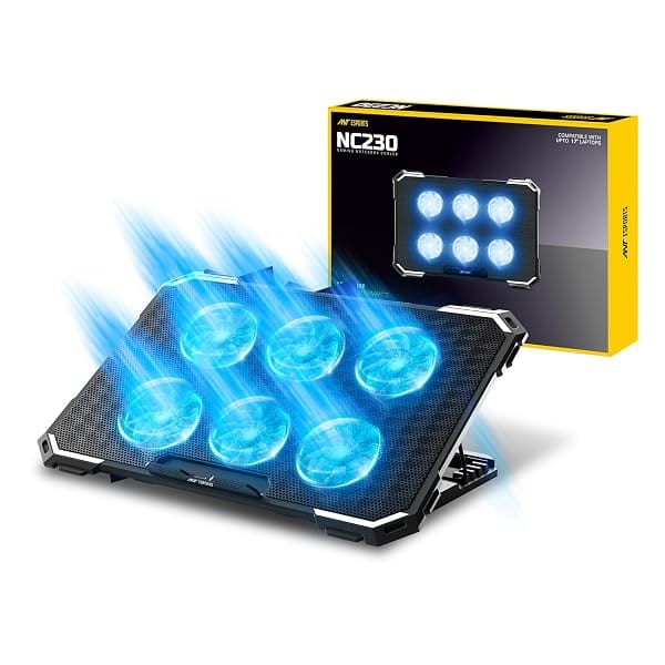 Ant Esports NC230 Gaming Notebook Cooler for 10-17 Inch Laptops, Cooling Pad with 6 Fans Amazon sale