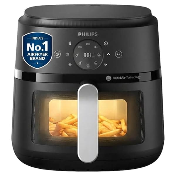 Philips Air Fryer NA231/00 with Touch Panel, 6.2 Litre, Extra Large Amazon sale