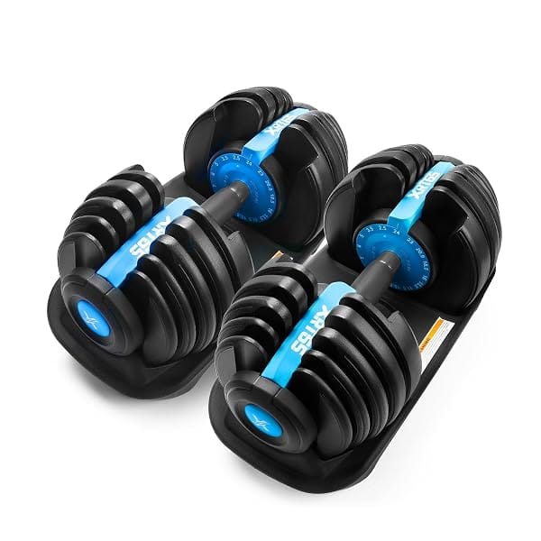 XRT65 Adjustable Dumbbells Set of 2, 2.5 to 24 kg, 15-in-1 Weight Set Amazon sale
