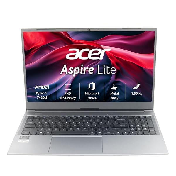 Acer Aspire Lite, AMD Ryzen 5 7430U Processor, Office 2024 + M365 Basic, 16 GB RAM, 512 GB Amazon sale