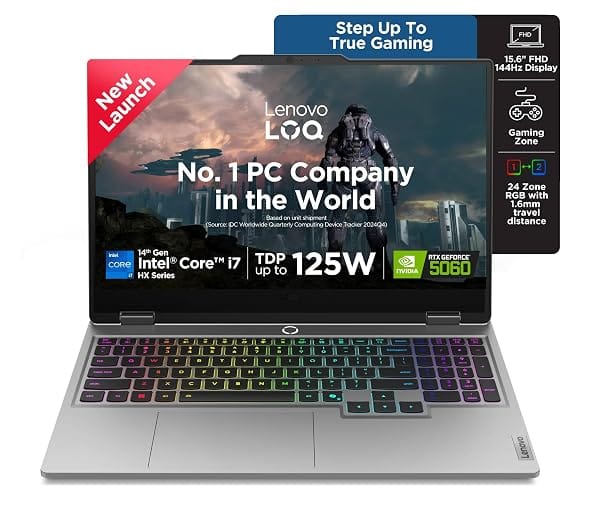 Lenovo LOQ 2025 Intel Core i7-14700HX| NVIDIA RTX 5060 8GB (32GB RAM/1TB SSD/144Hz Refresh Amazon sale