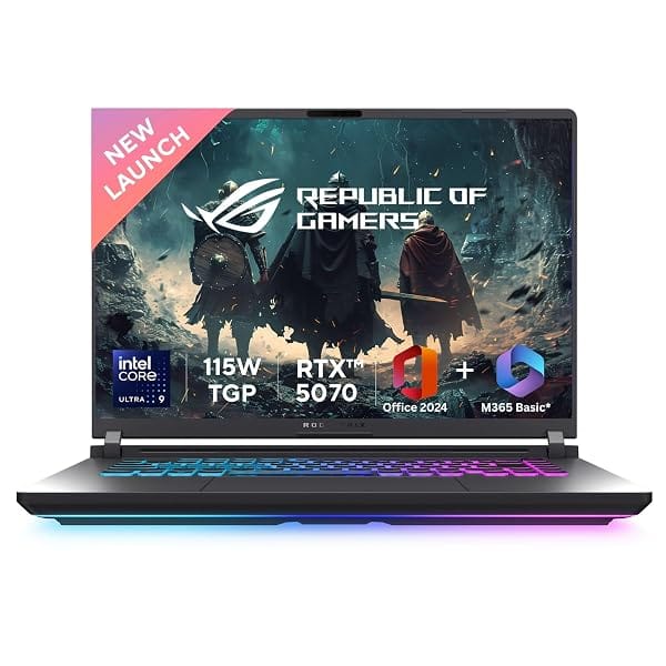 ASUS ROG Strix G16,Intel Core Ultra 9 275HX,Gaming Laptop(RTX 5070-8GB/115W TGP/32GB/1TB / Amazon sale