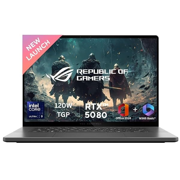 ASUS ROG Zephyrus G16,Intel Core Ultra 9 285H Gaming Laptop(RTX 5080-16GB/120W TGP/32GB/2T Amazon sale