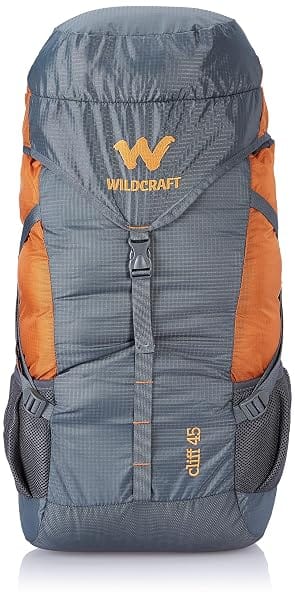 Wildcraft 45 Ltrs Grey and Orange 2 Compartment Rucksack Large Amazon sale