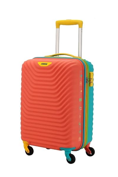 American Tourister Cabin Trolley Bag for Travel|Splash 55 Cms Polycarbonate Hardsided Small Luggage Bag|Speed_ Amazon sale