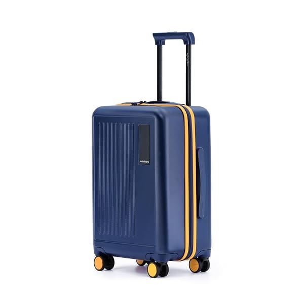 MOKOBARA Transit Cabin Trolley Bag 54cm 40L Blue & Yellow | Lightweight Polycarbonate Hardshell 360° 8 Silent Amazon sale
