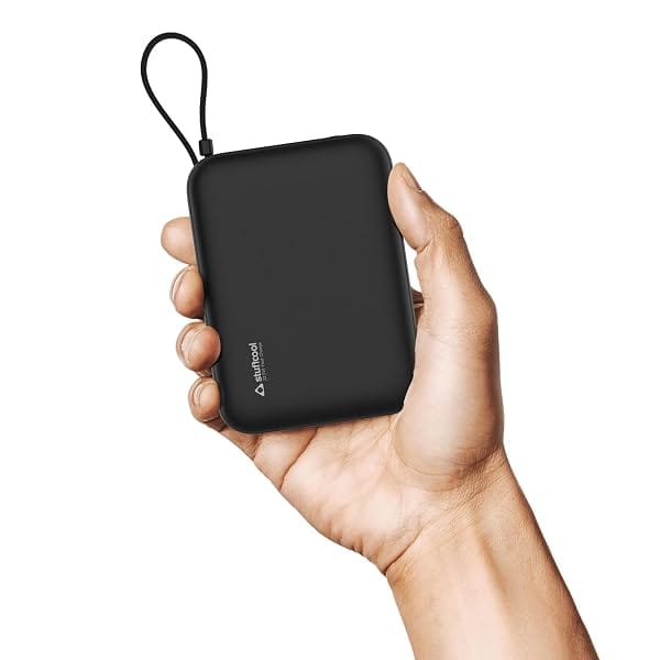 Stuffcool Maverick Mini 20,000mAh Powerbank with 20W Built-in Lightning & Type-C Cables, 2 Amazon sale
