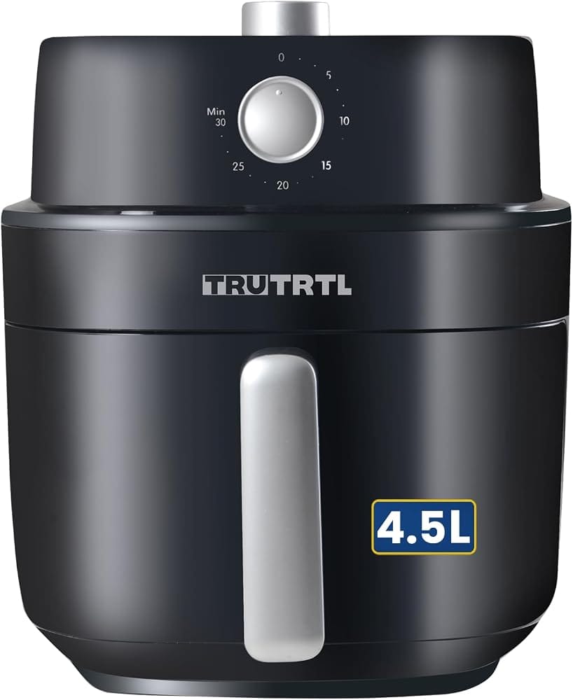 Mr. TRU Manual Air Fryer for Home | Actual 4.5 Liter | 1400 Watt | 1 Year Warranty | Uses Amazon sale