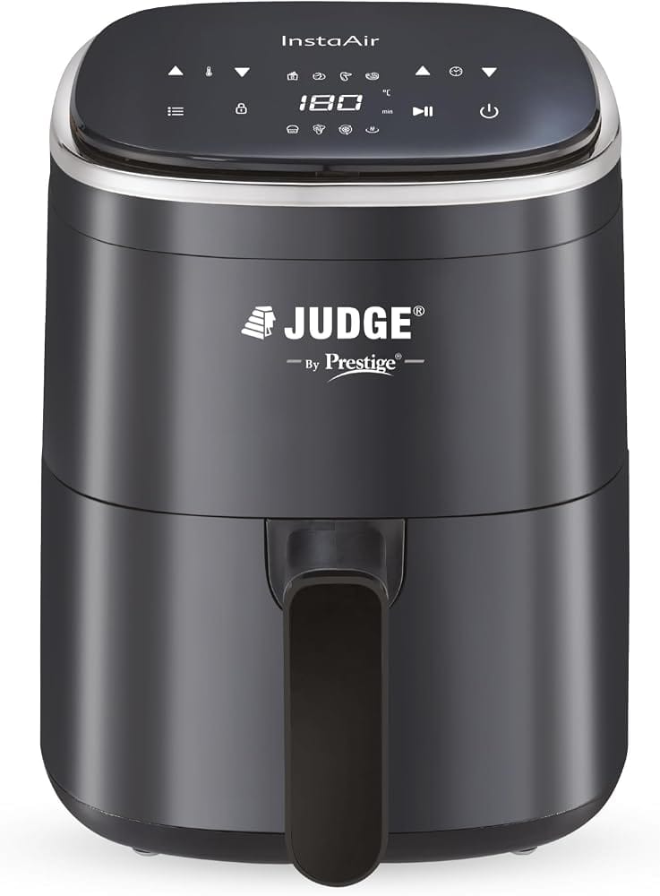 Judge by Prestige InstaAir Digital 4L Air Fryer | 80% less Oil Consumption | Air Fry, Gril Amazon sale