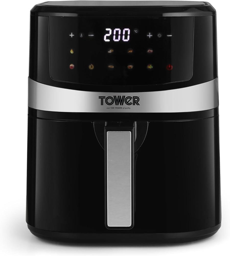 Tower Air Fryer 4.5L Digital 1600W 10 Presets 50-200C Timer Black | 1600W power, 10 preset Amazon sale