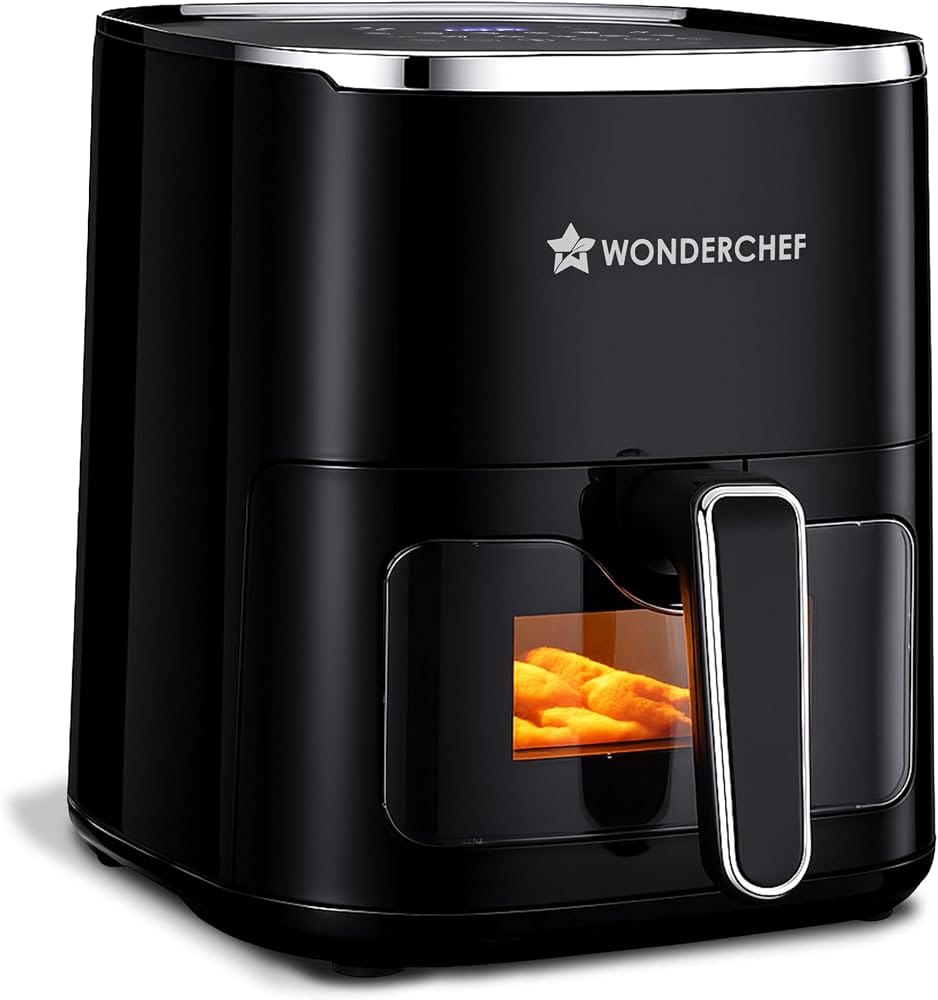 Wonderchef Evita Digital Air Fryer, 1350W, 5 L, Rapid Hot Air Technology, 8 Pre-set Menus, Amazon sale