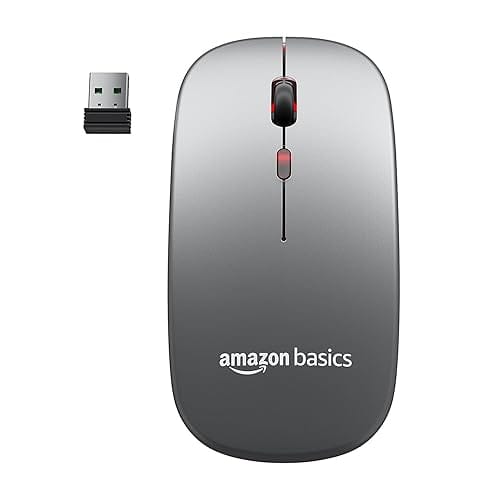 Amazon Basics 2.4GHz + Bluetooth 5.1 Silent Mouse Amazon sale